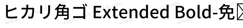 ヒカリ角ゴ Extended Bold字体转换